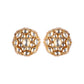 Oval plain polki earrings