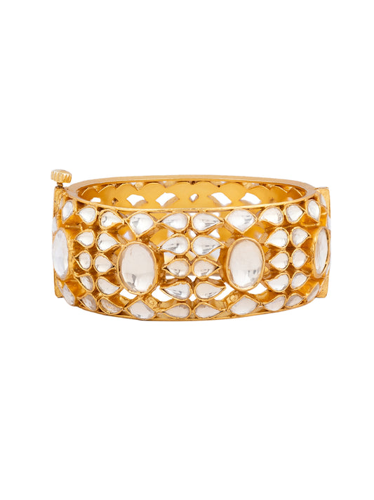 Oval polki bracelet