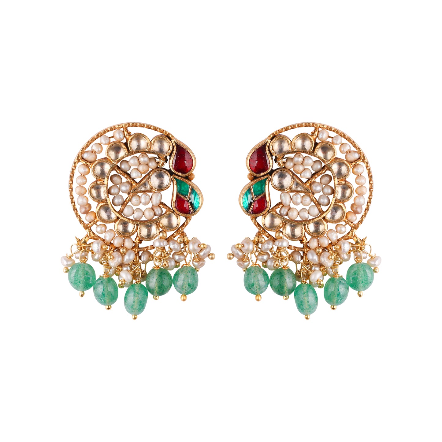 C Bird polki earrings