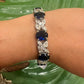 Blue sapphire tennis bracelet