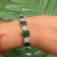 Square emerald tennis bracelet