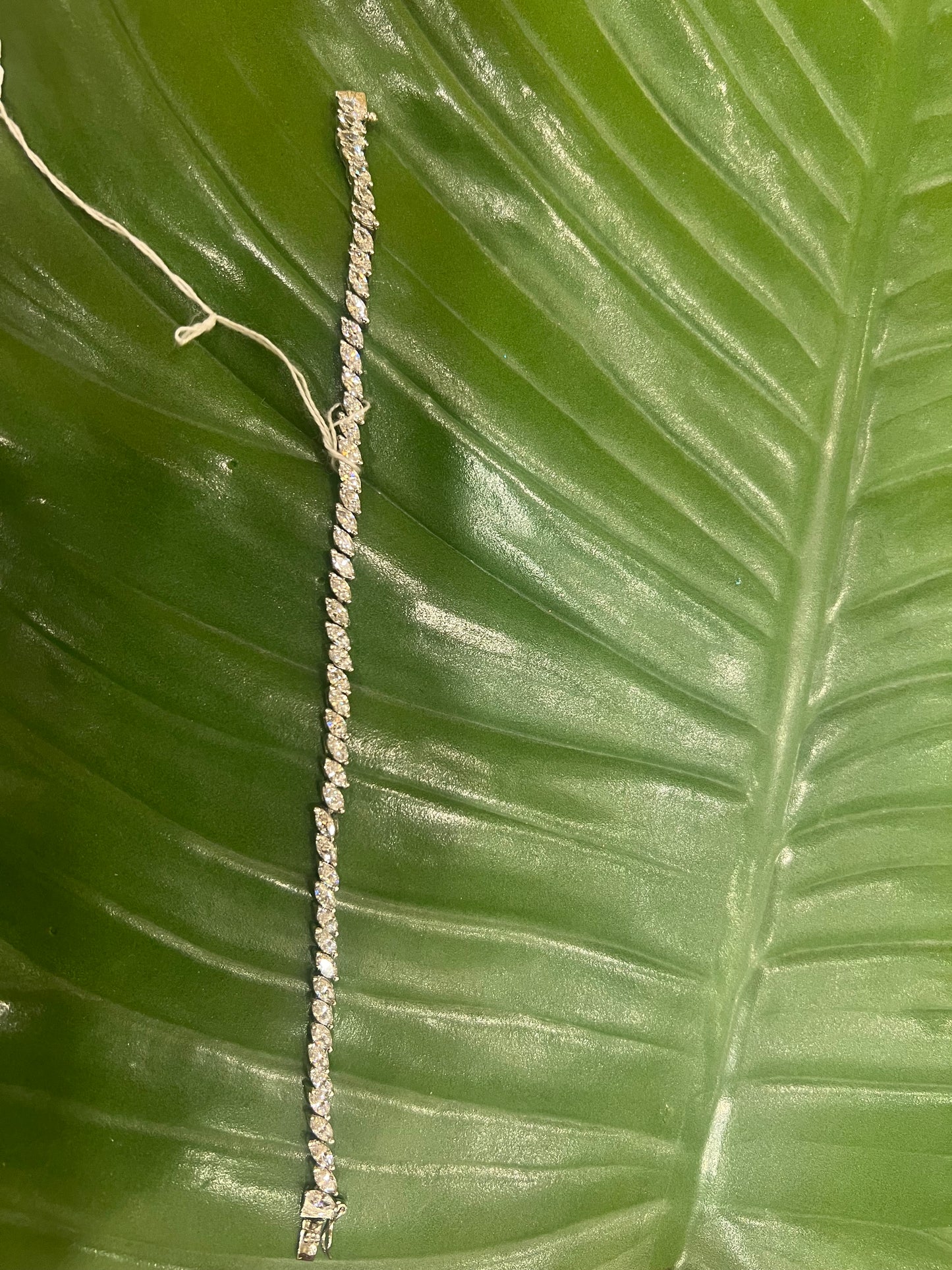 Delicate marquis tennis bracelet