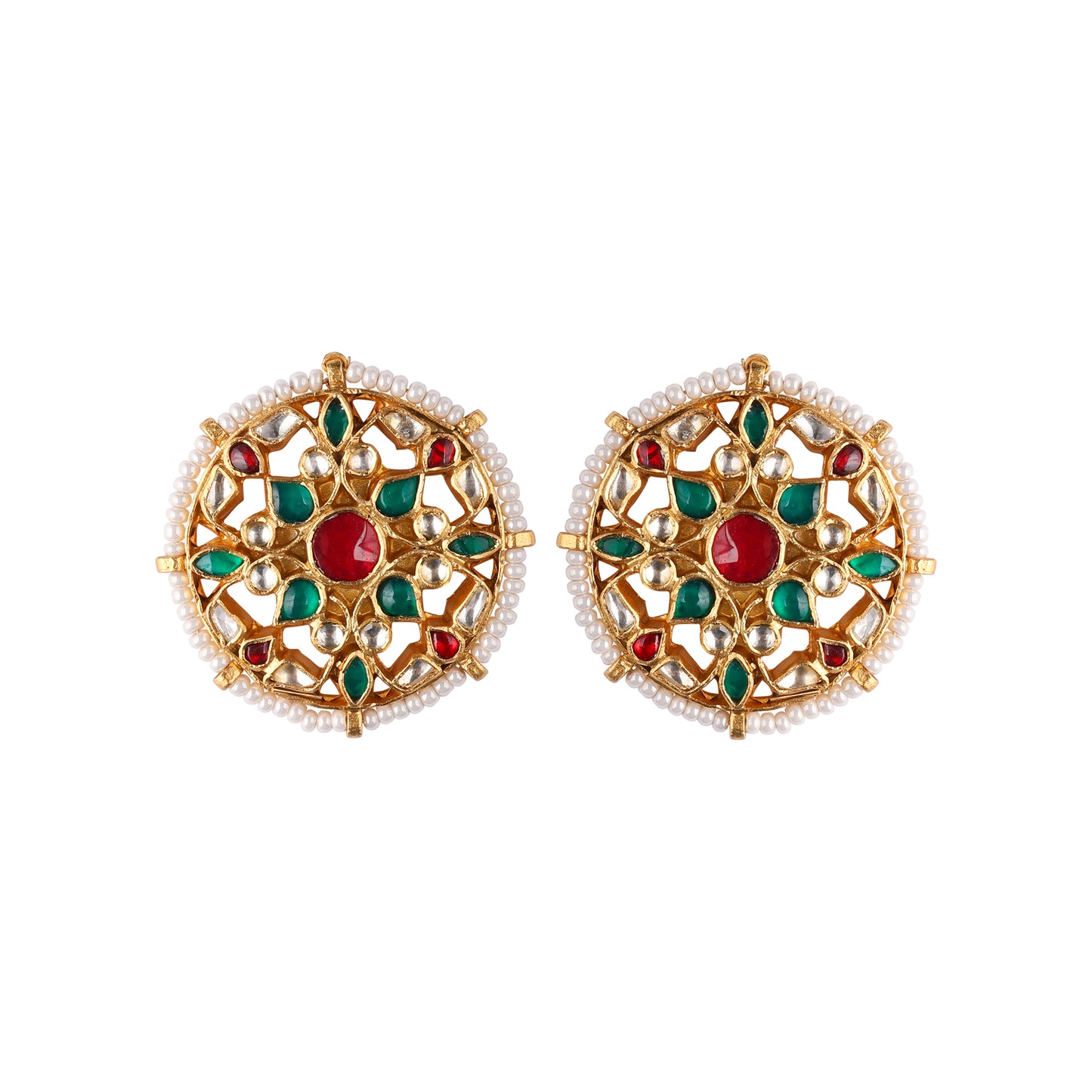 Red & Green round studs