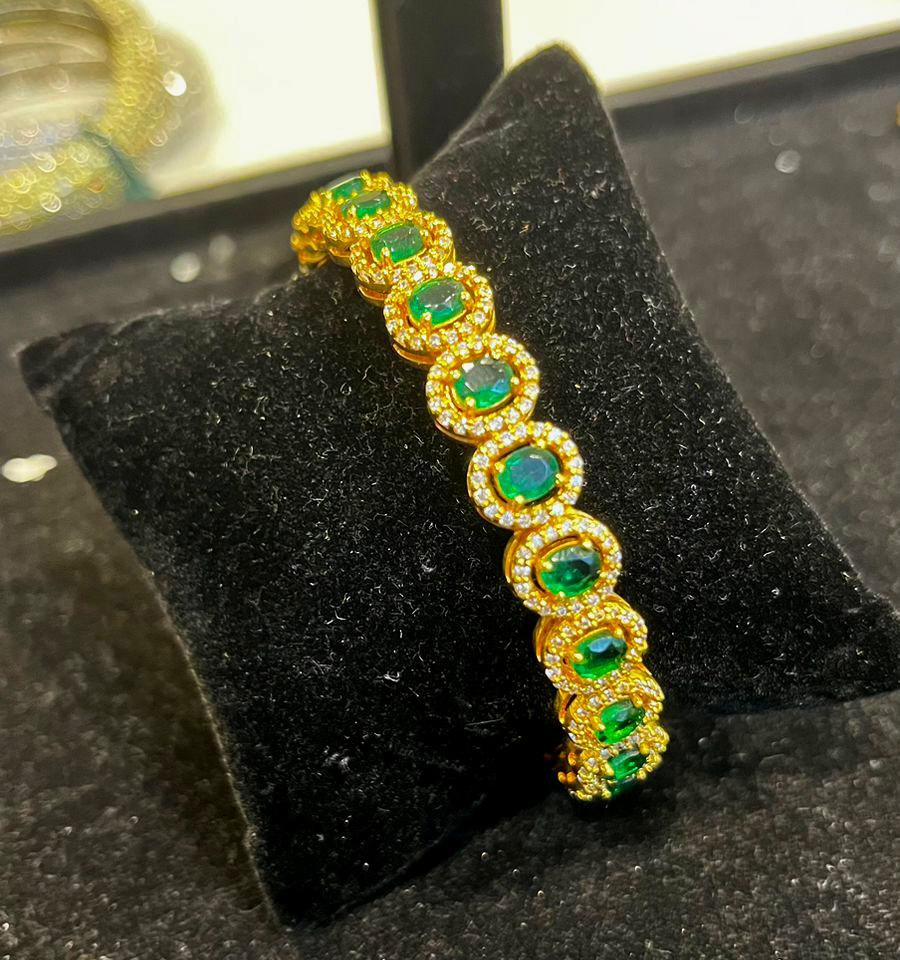 Emerald Swarovski Bangle